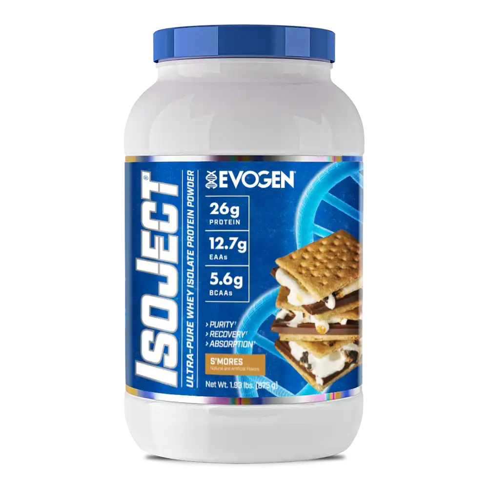 Proteína Evogen IsoJect Whey Isolatada Ultra-Pura 2 lbs Sabor S'mores.