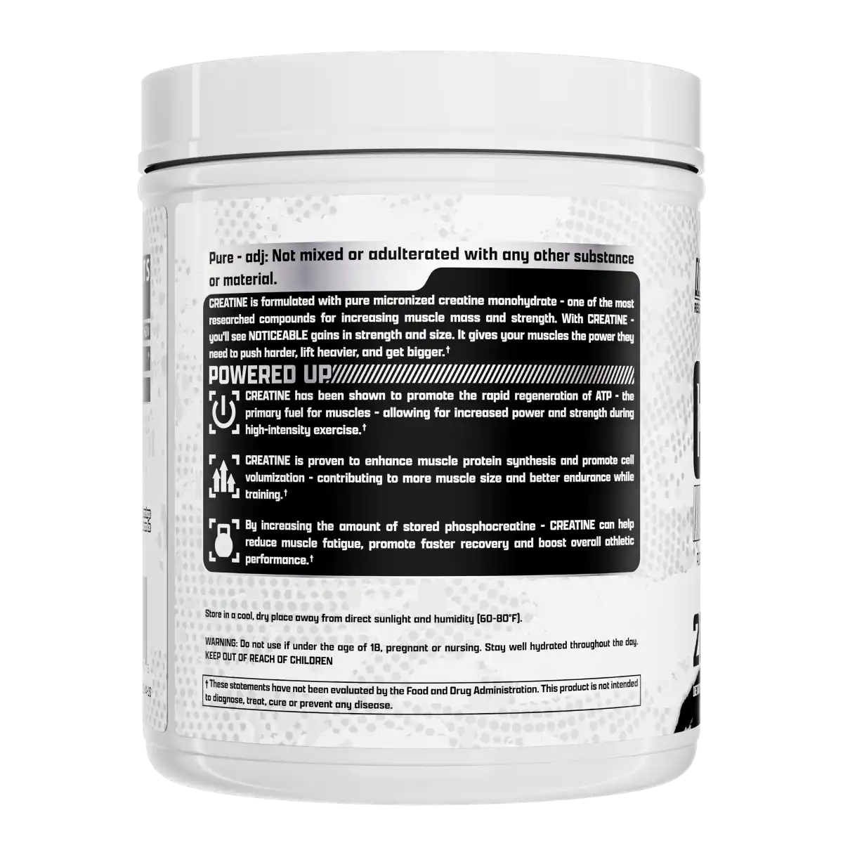 Creatina Nutrex Monohidratada Pura 200 Servicios 1000g Sin Sabor.