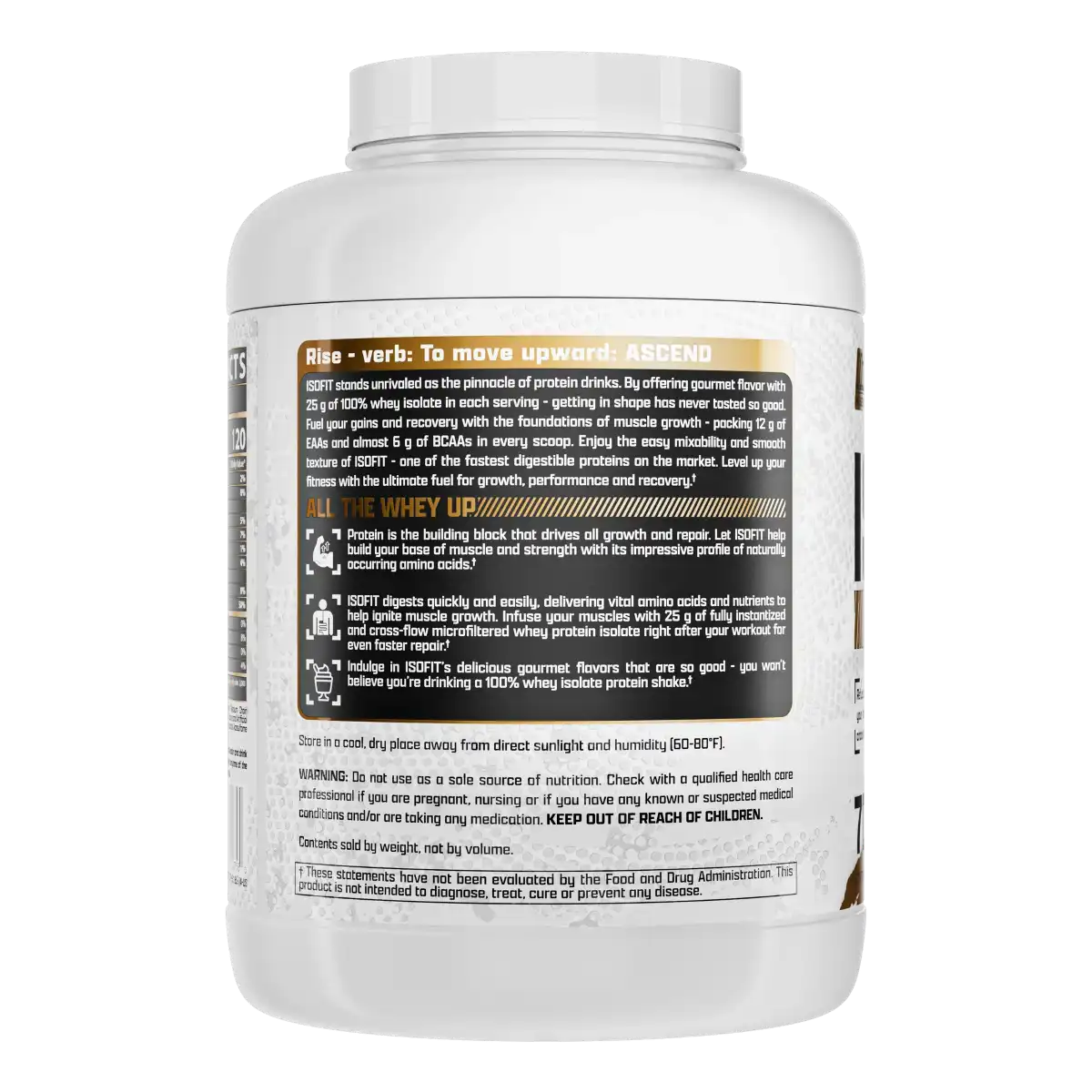 Proteína Nutrex IsoFit Isolatada Premium 5.1 lbs Sabor Chocolate Shake.