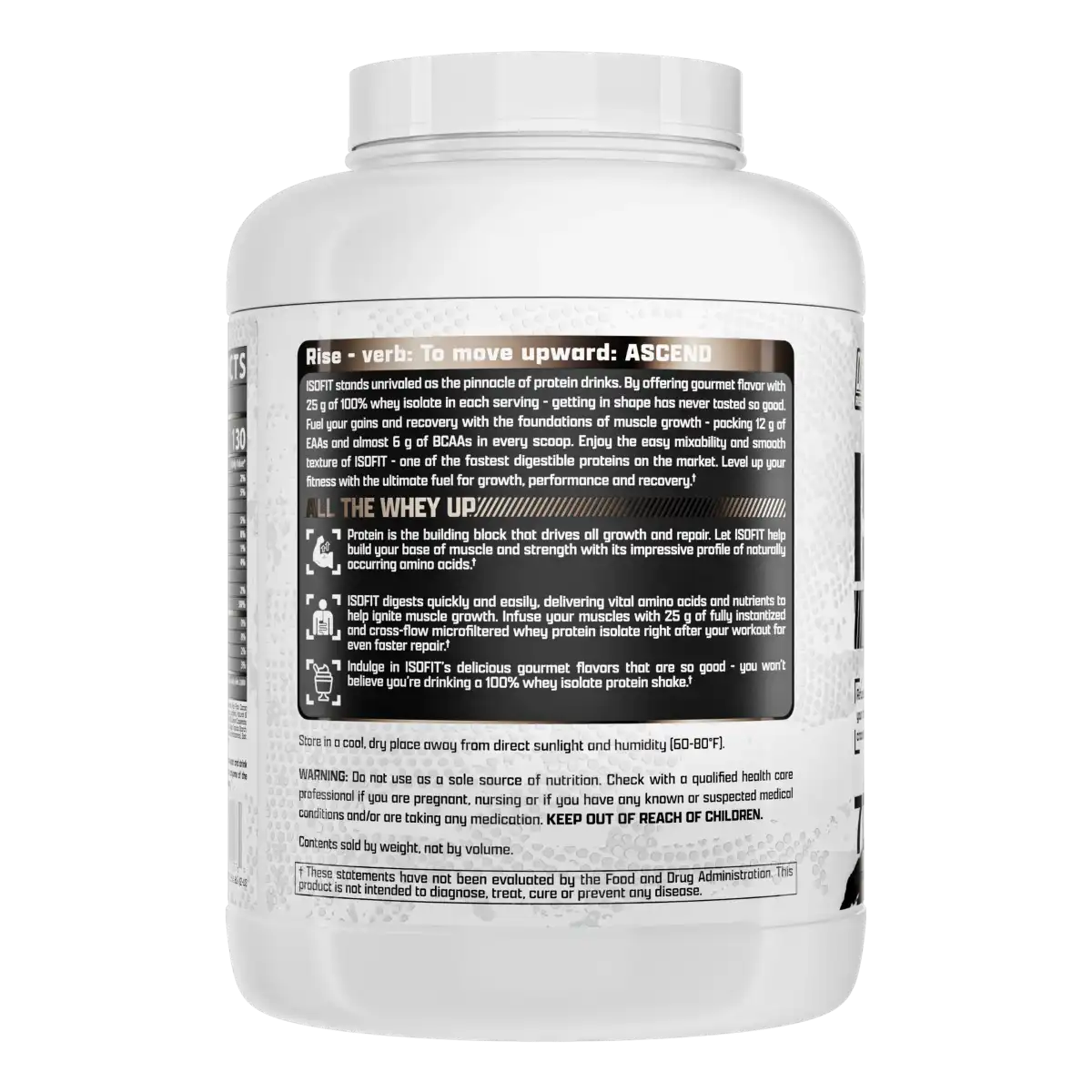 Proteína Nutrex IsoFit Isolatada Premium 5.4 lbs Sabor Cookies and Cream.