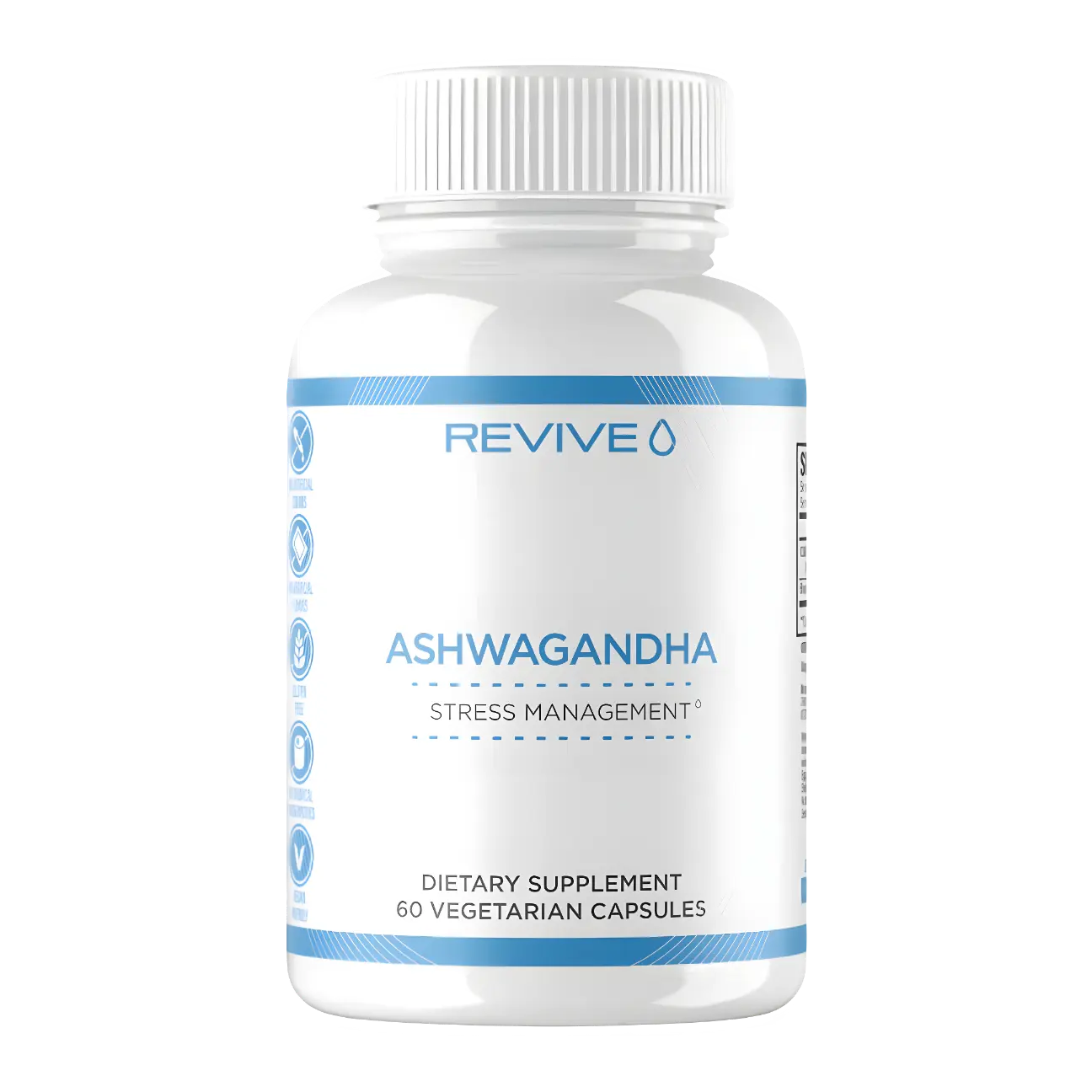 Multivitamínico Revive Ashwagandha Manejo de Estrés con 60 Cápsulas.