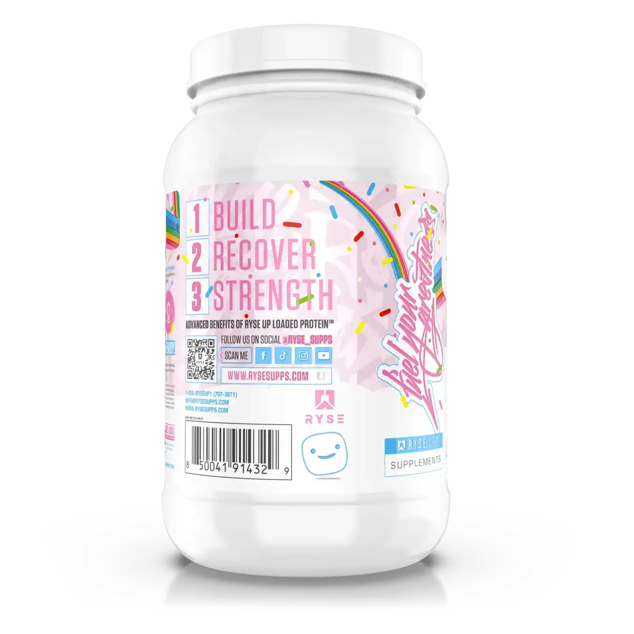 Proteína Ryse Whey Premium con MCT's 2.1 lbs Sabor Jet-Puffed™ Birthday Cake.